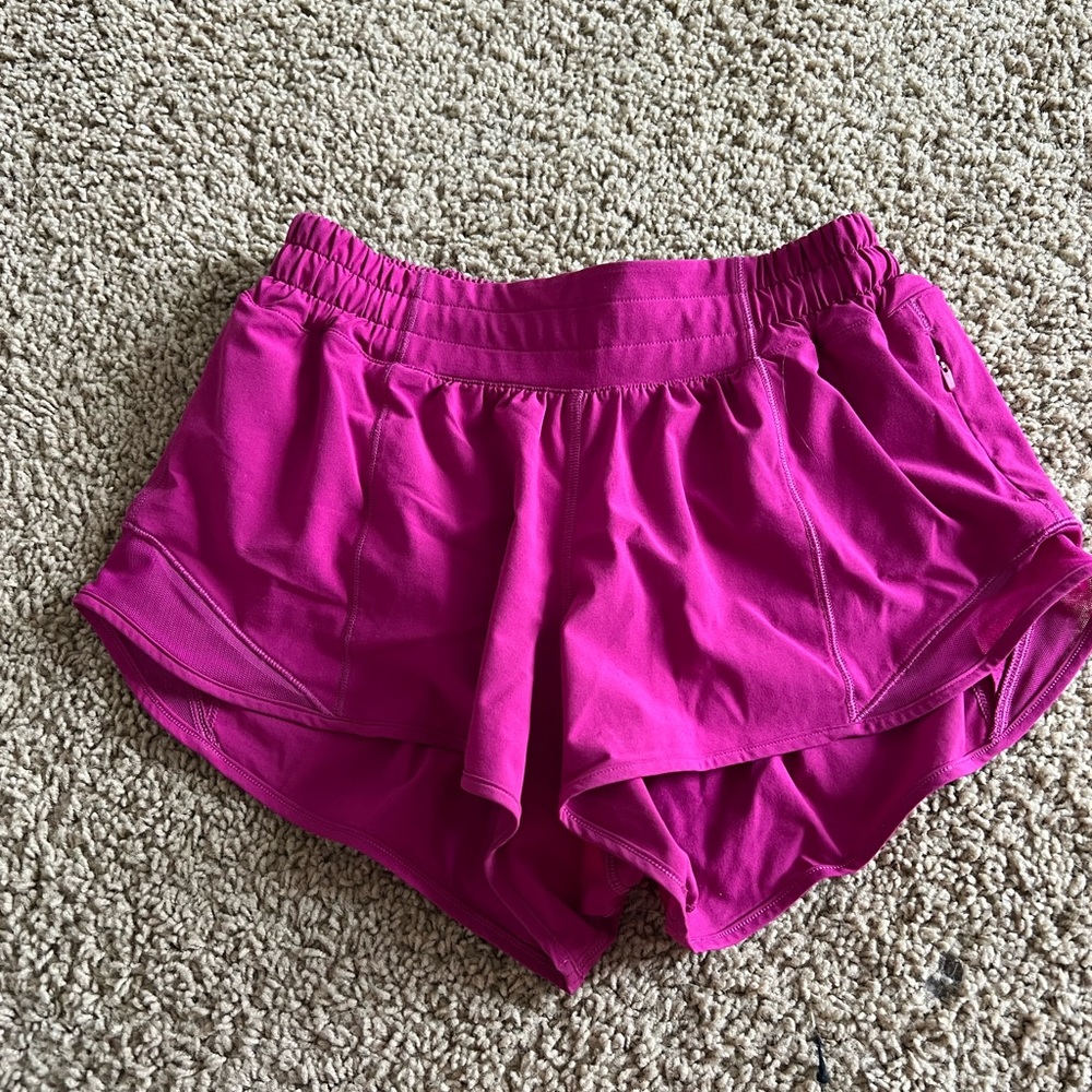 fuchsia pink lulu 4 2.5 shorts